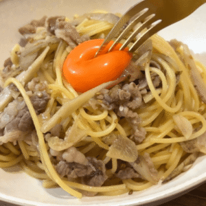 牛しぐれパスタ