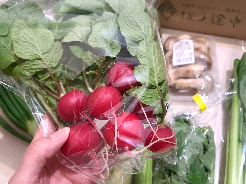 スーパーの野菜と坂ノ途中の比較